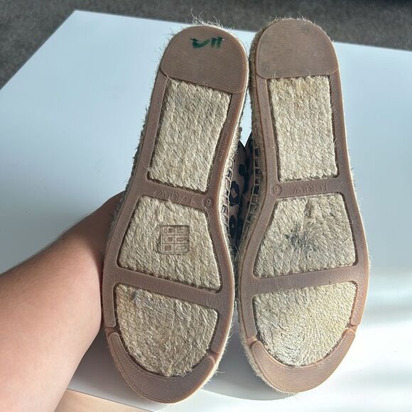 J. Crew Factory Animal Printed Espadrille Mule Slides Size 8 - Picture 6 of 12